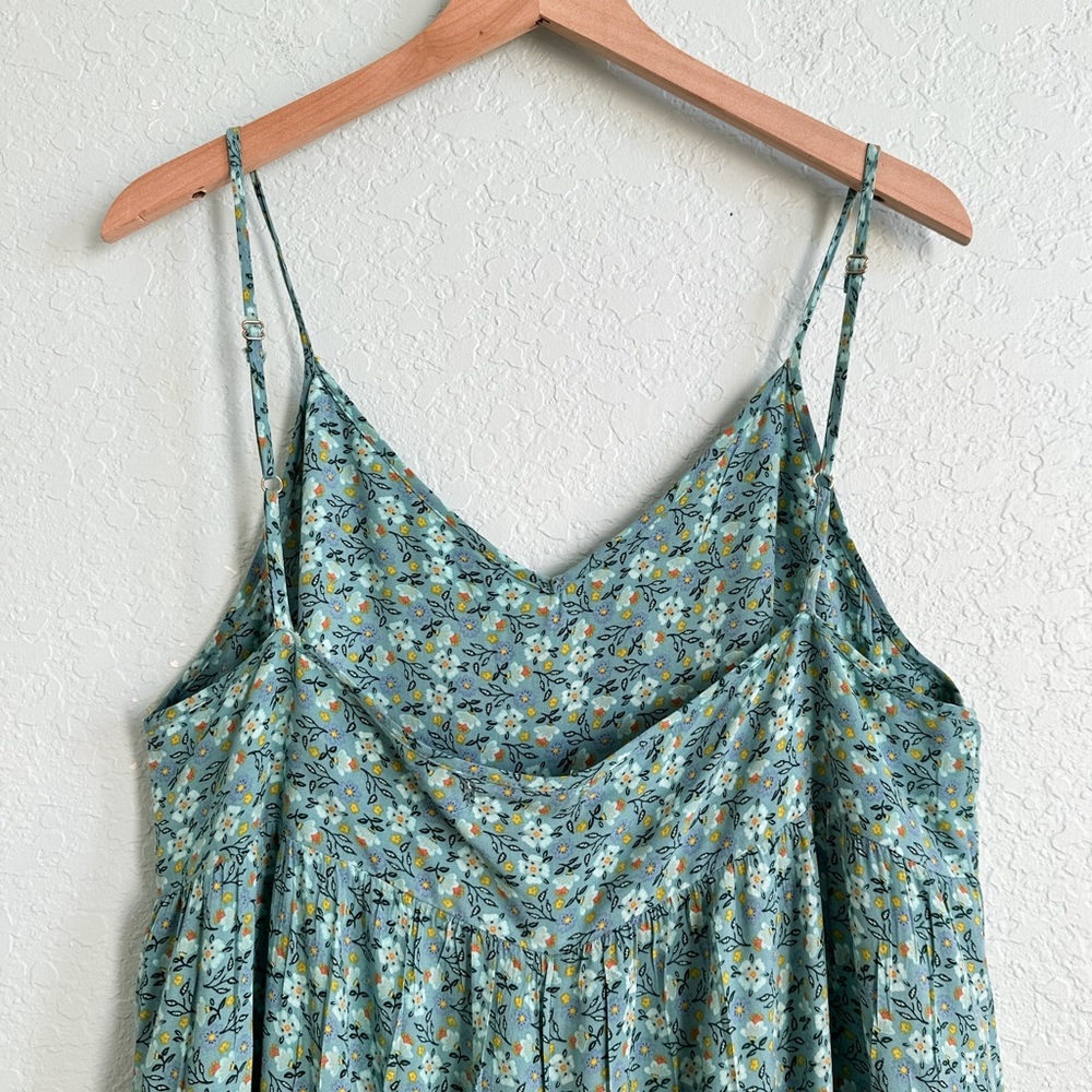 NATURAL LIFE Light Blue Floral Maxi Jumpsuit Romper - Picture 6 of 10